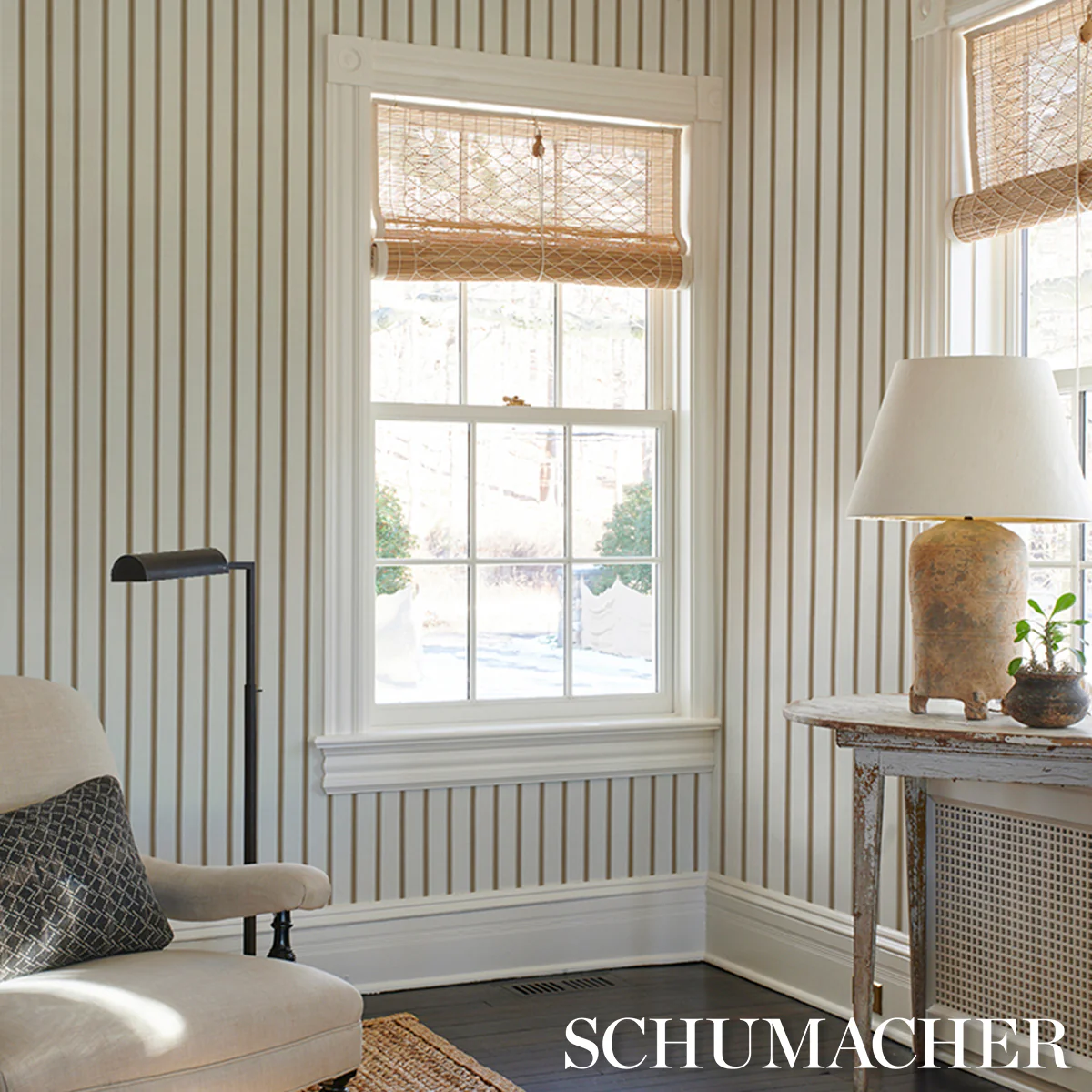 5018161 | Westerly Stripe, Burlap - Schumacher Wallpaper - Image 6