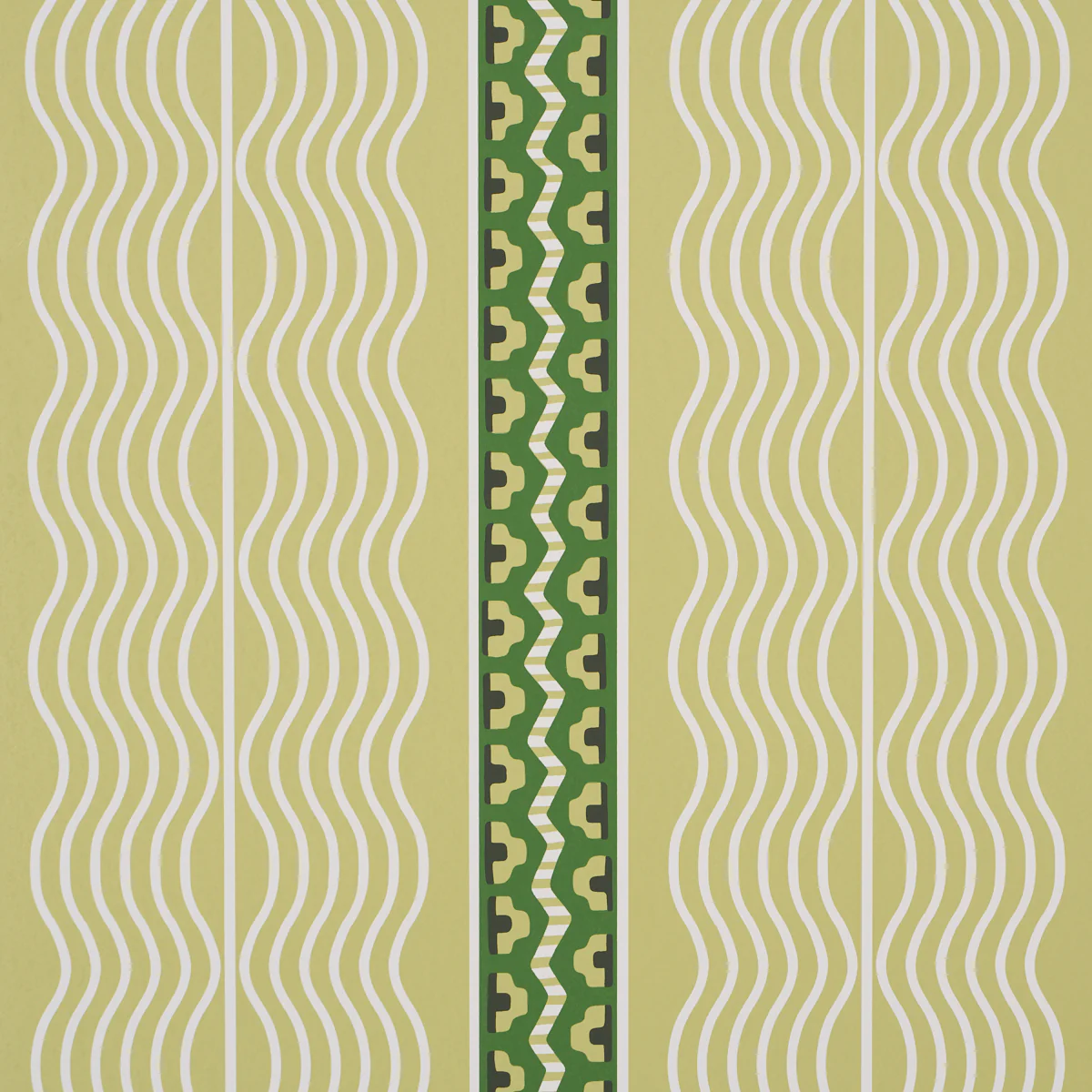 5018301 | Crème Anglaise, Juniper Green - Schumacher Wallpaper - Image 3