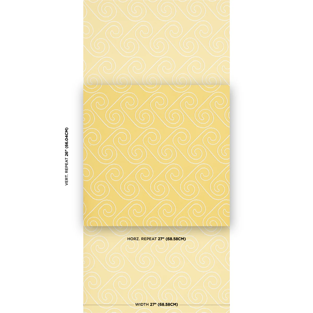 5018361 | Fortuna, Light Yellow - Schumacher Wallpaper - Image 2