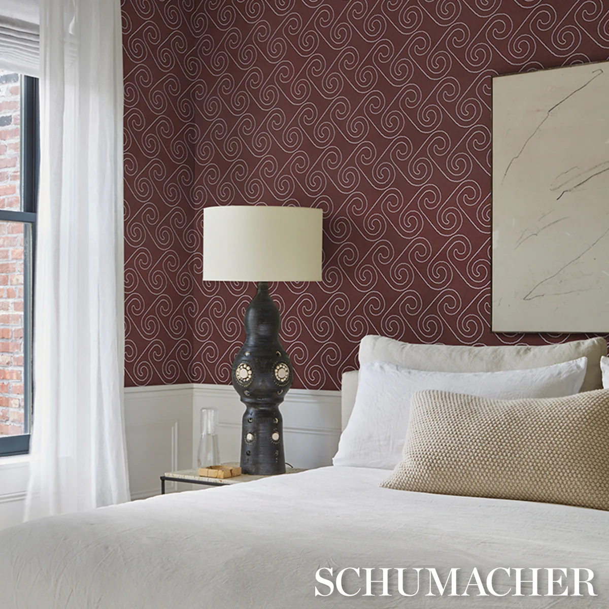 5018362 | Fortuna, Plum - Schumacher Wallpaper - Image 5