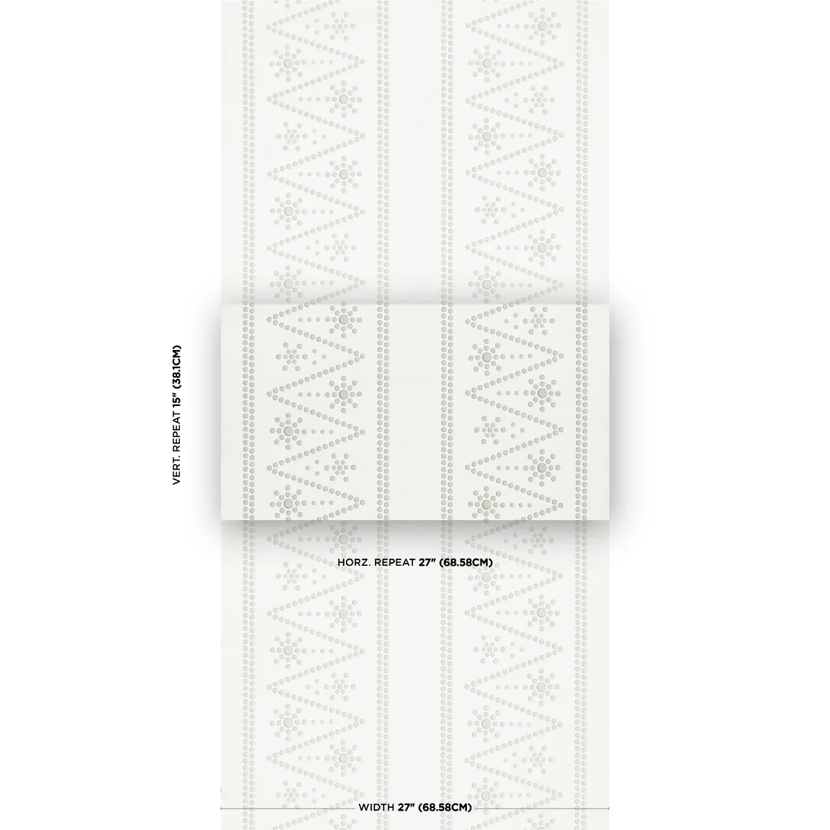 5018370 | The Pearlies, Silver - Schumacher Wallpaper - Image 2