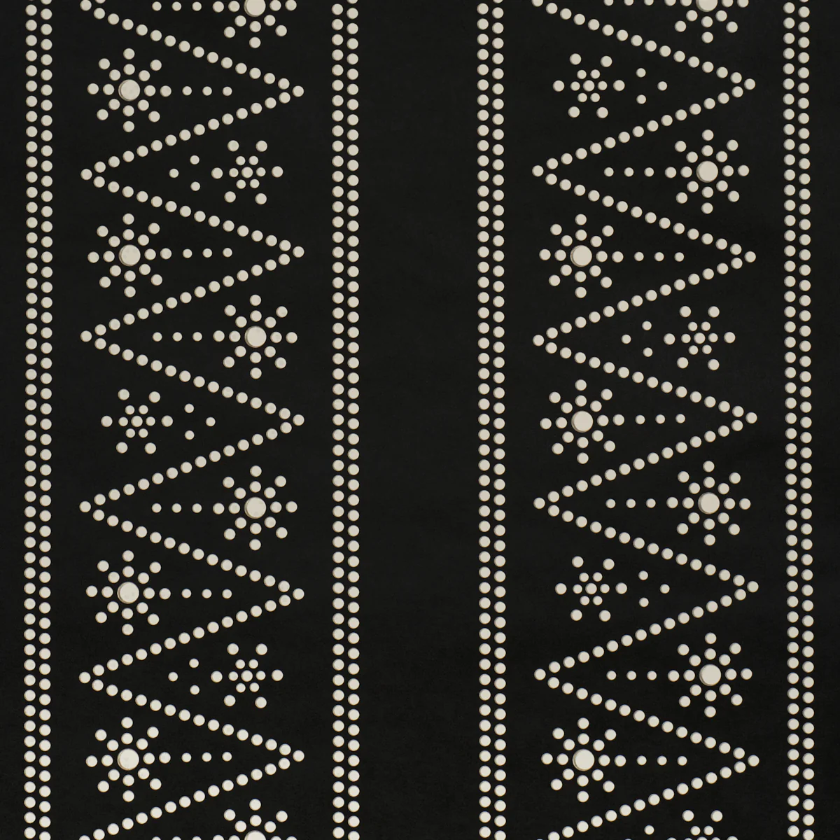 5018373 | The Pearlies, Black - Schumacher Wallpaper