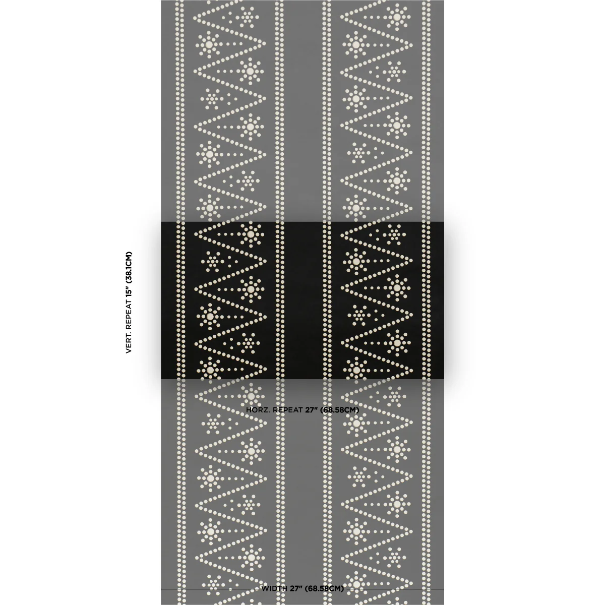 5018373 | The Pearlies, Black - Schumacher Wallpaper - Image 2