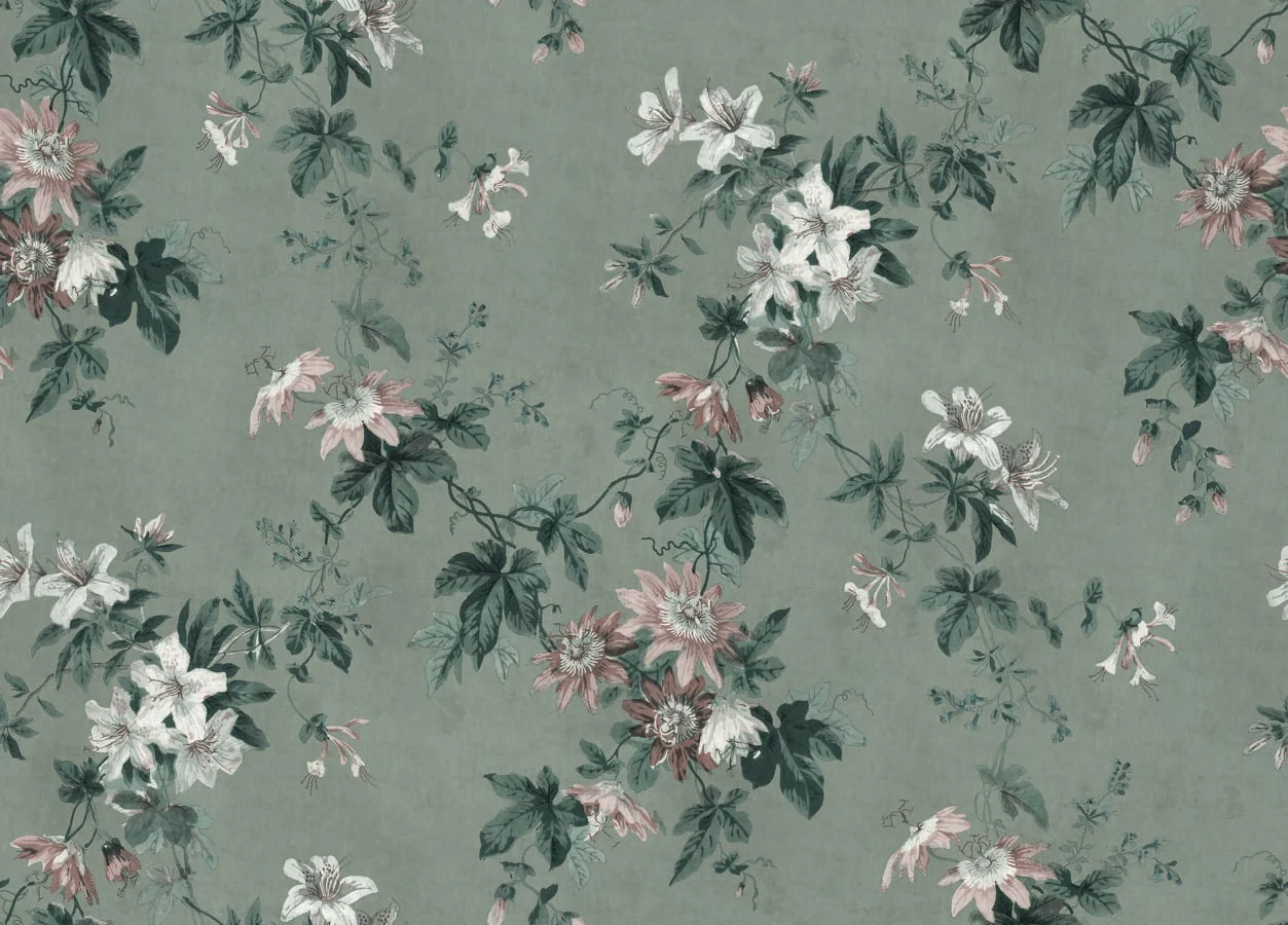 623-26 | Faded Passion, Sage Green - Sandberg Mural - Image 2