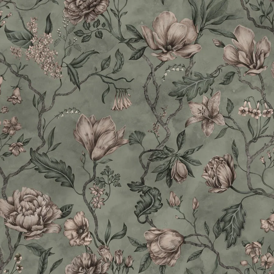 663-38 | Belinda, Garden Green - Sandberg Mural - Image 2
