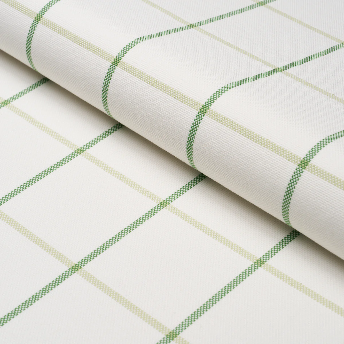 83786 | Frannie Windowpane, Leaf Green - Schumacher Fabric - Image 4