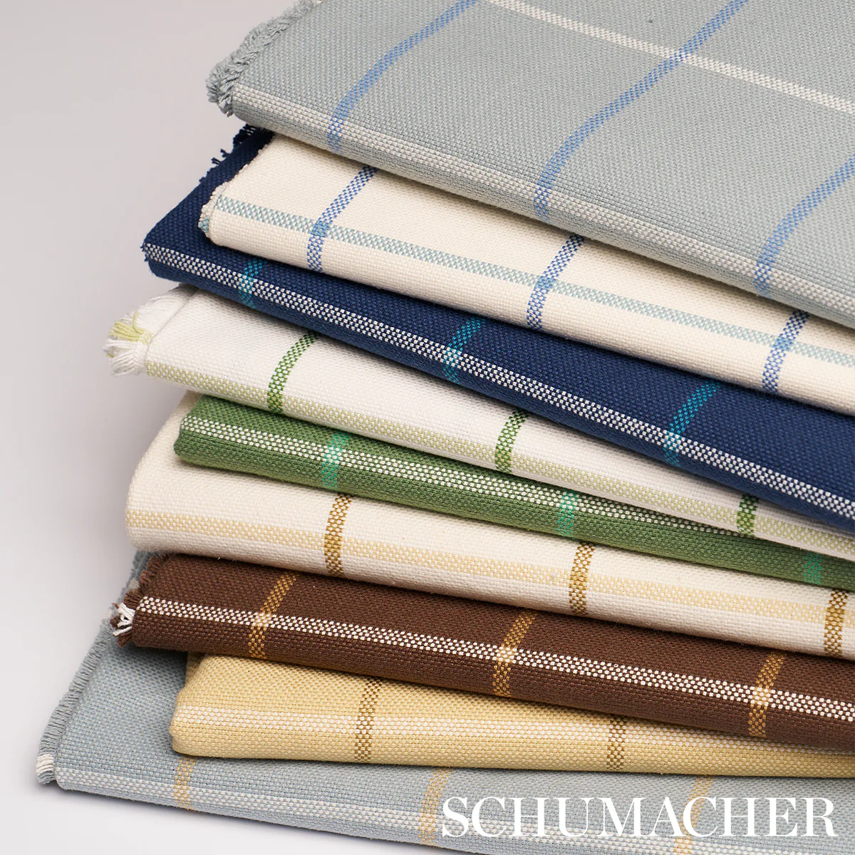 83786 | Frannie Windowpane, Leaf Green - Schumacher Fabric - Image 5