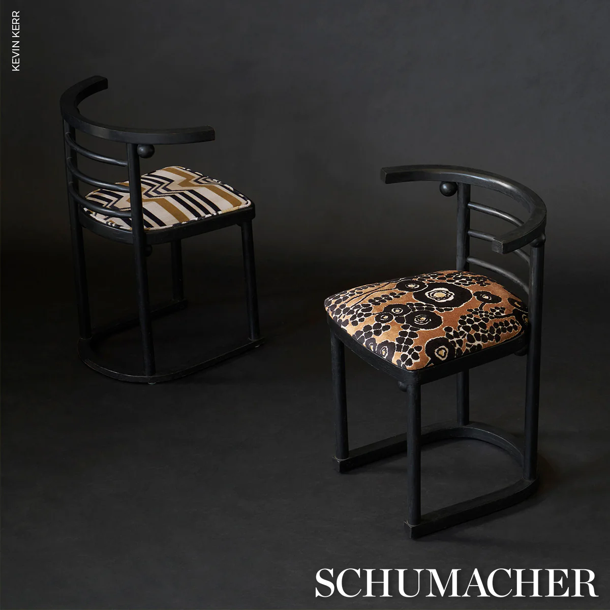 84790 | Emelie Velvet, Bronze & Noir - Schumacher Fabric - Image 6