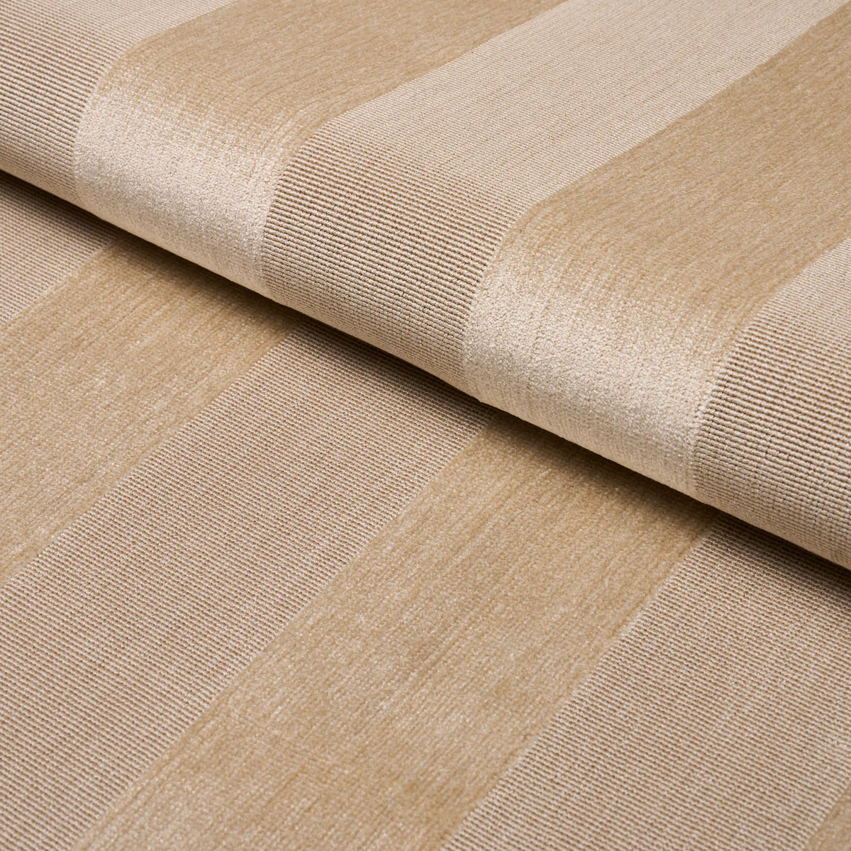 84870 | Cunard Strié Velvet, Champagne - Schumacher Fabric - Image 4