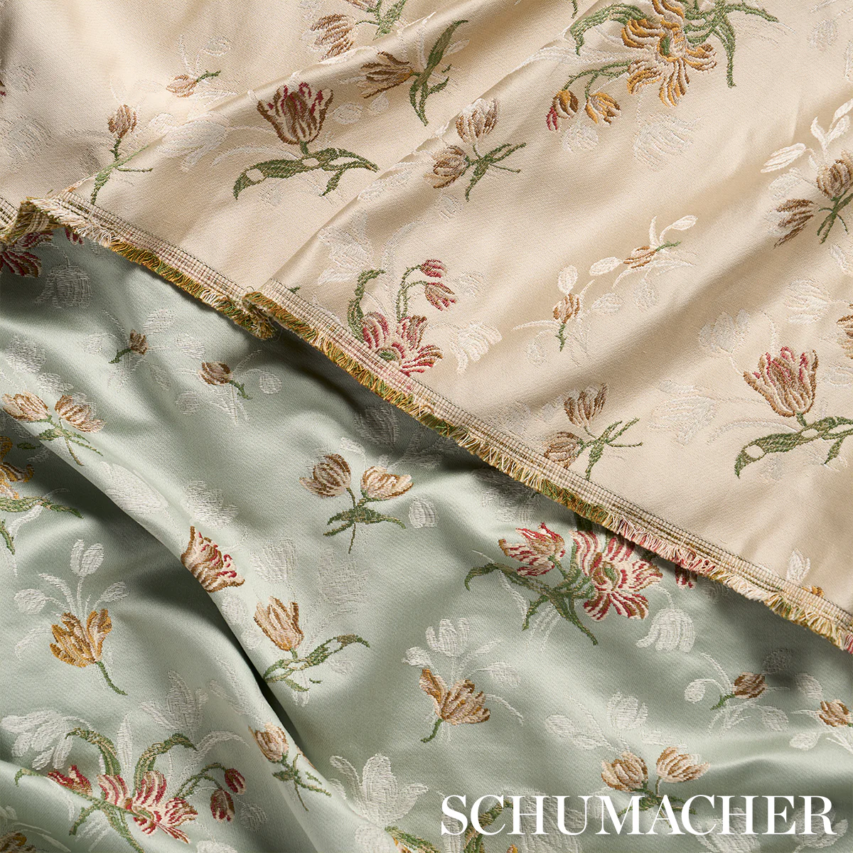 85821 | Spitalfields Bouquet, Robin'S Egg - Schumacher Fabric - Image 5