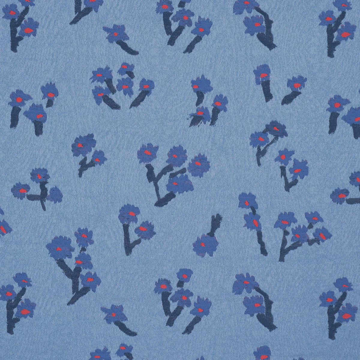 85892 | Rosie Posy Woven, Blue - Schumacher Fabric