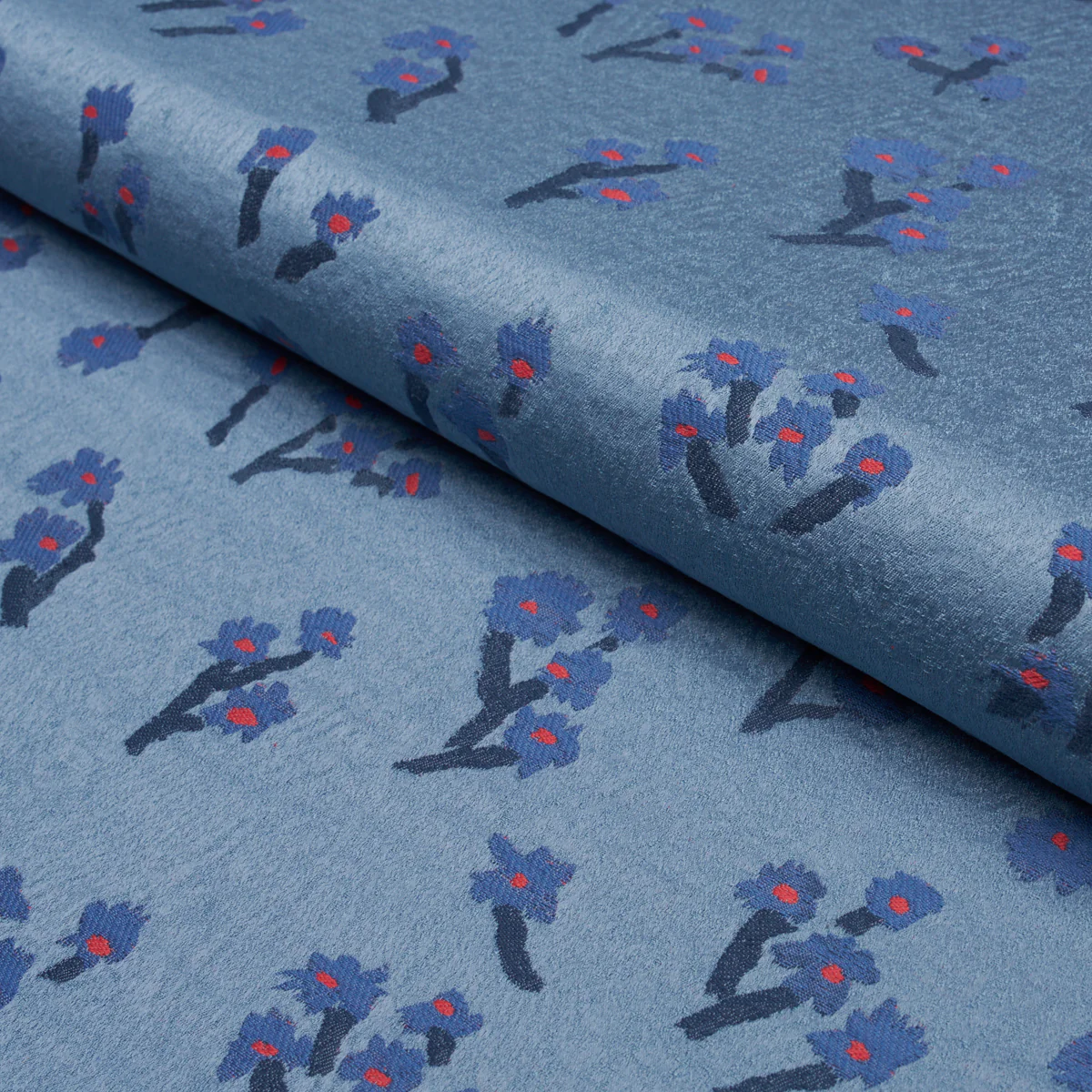 85892 | Rosie Posy Woven, Blue - Schumacher Fabric - Image 3