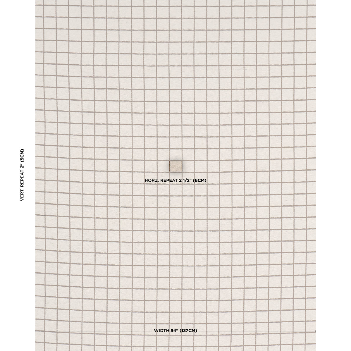 85920 | Tucson Grid, Brown - Schumacher Fabric - Image 2