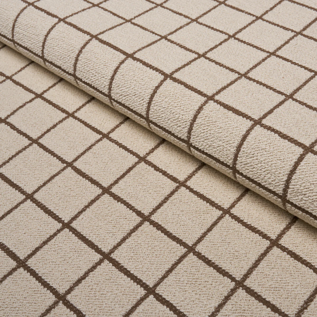 85920 | Tucson Grid, Brown - Schumacher Fabric - Image 4
