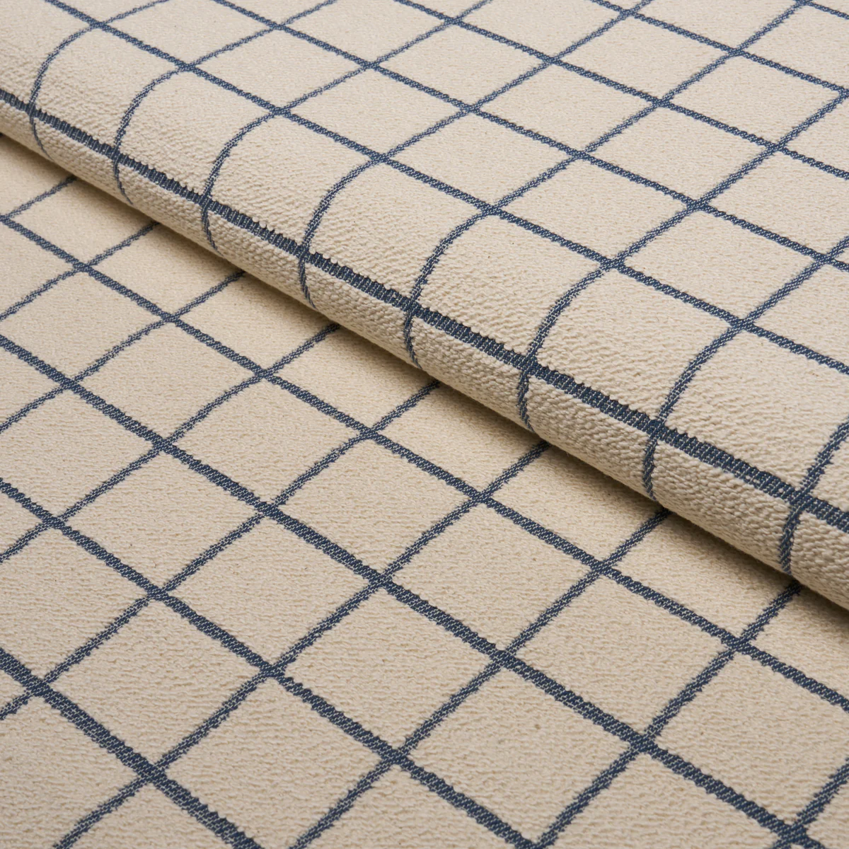 85921 | Tucson Grid, Blue - Schumacher Fabric - Image 4