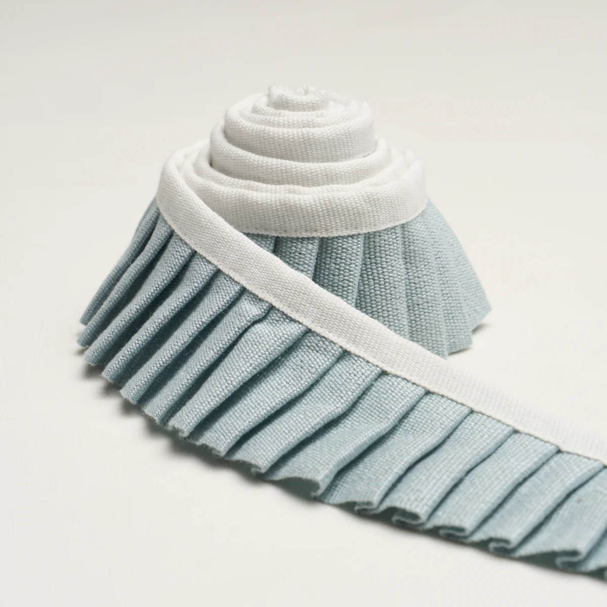 85960 | Clara Pleated Tape, Sky - Schumacher Trim - Image 3