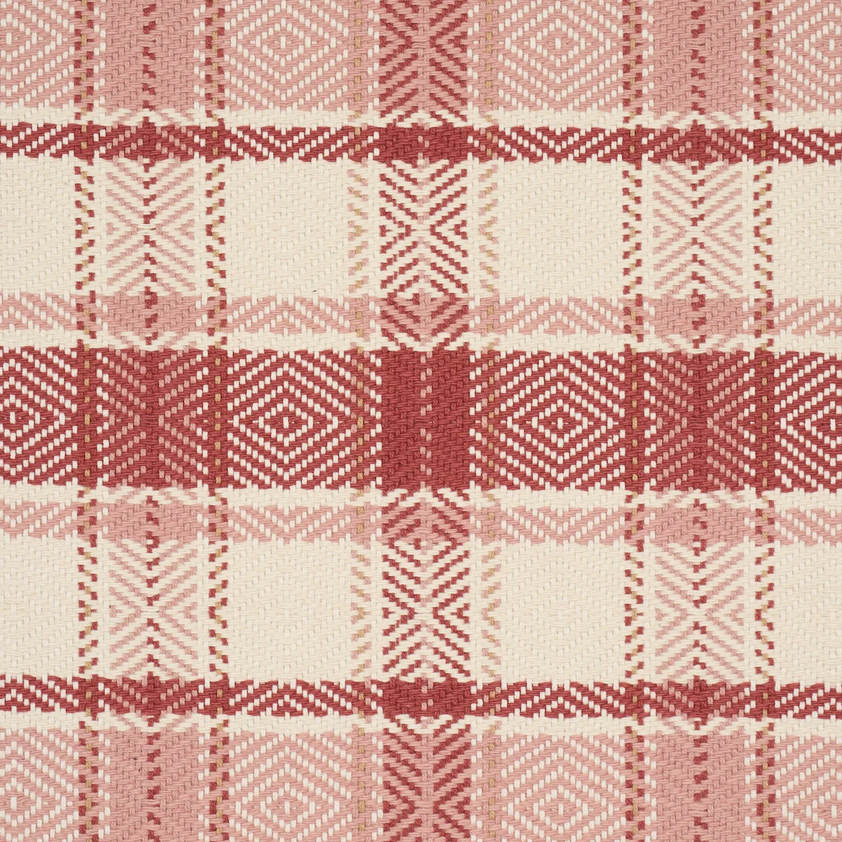 85991 | Heidi Plaid, Cranberry - Schumacher Fabric - Image 3