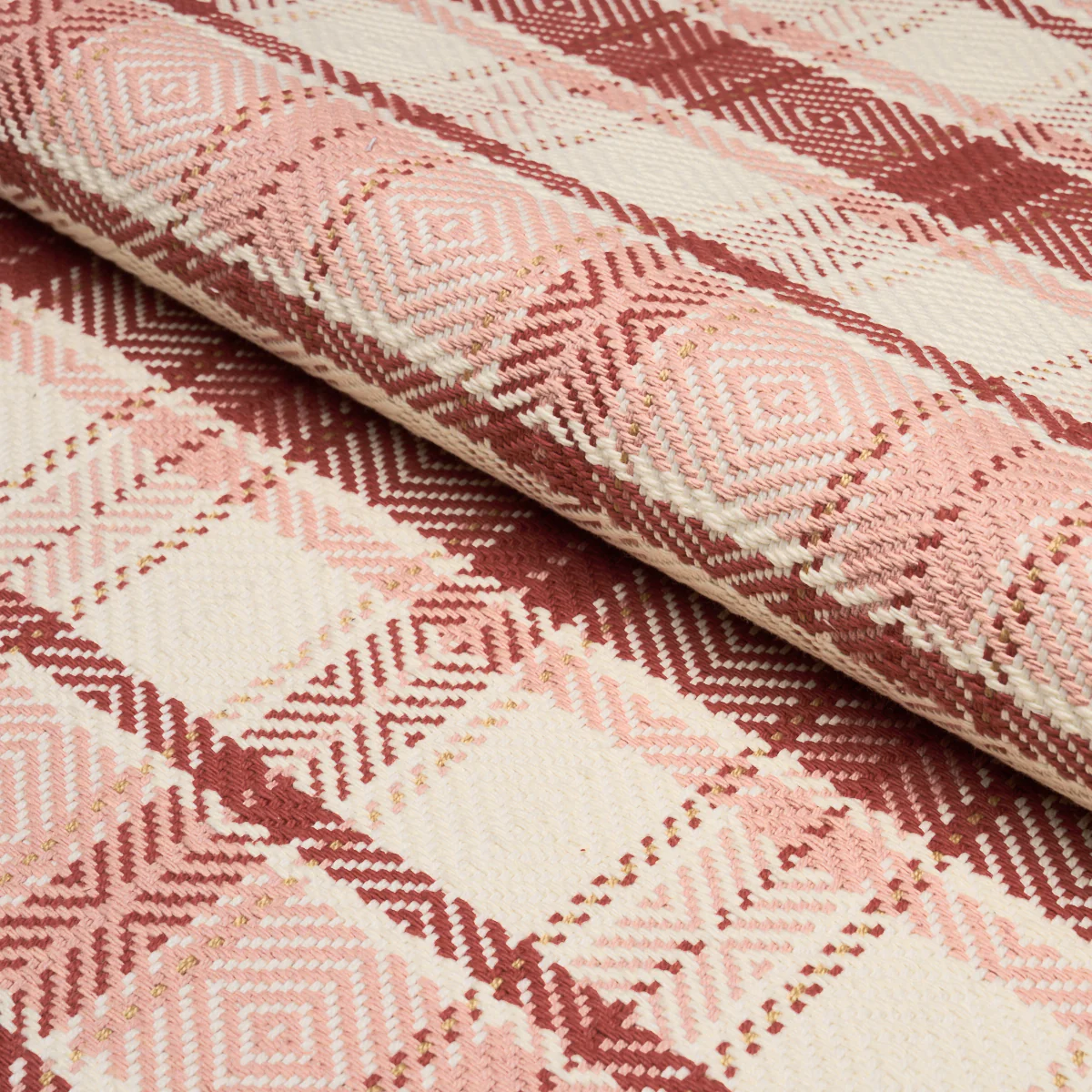 85991 | Heidi Plaid, Cranberry - Schumacher Fabric - Image 4