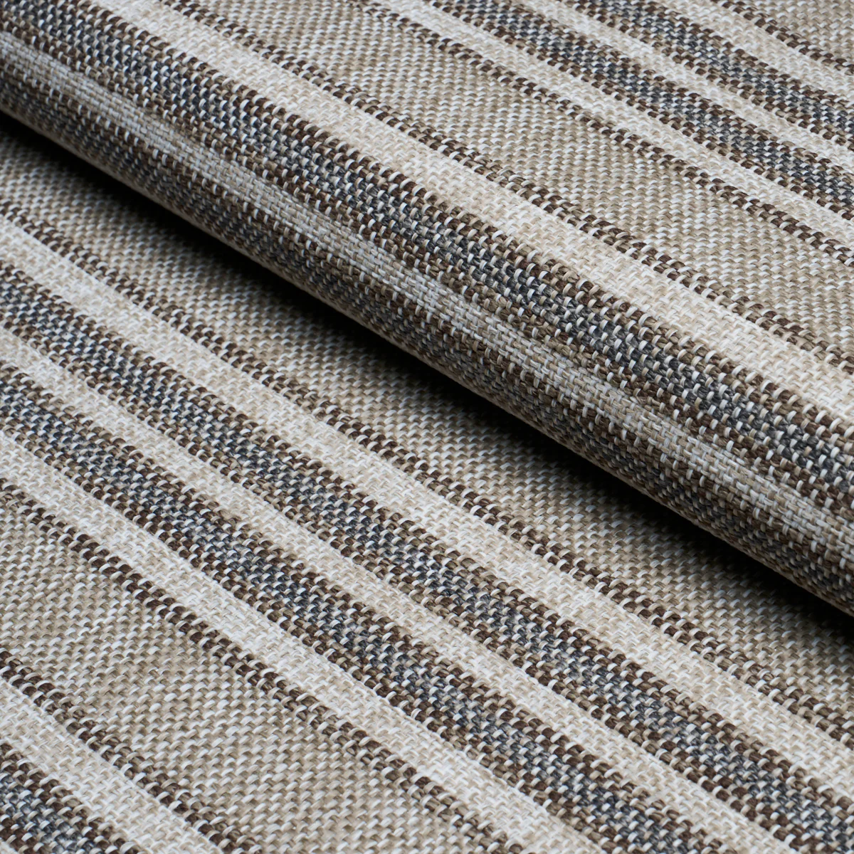 86030 | Even Keel Outdoor Stripe, Greige - Schumacher Fabric - Image 4