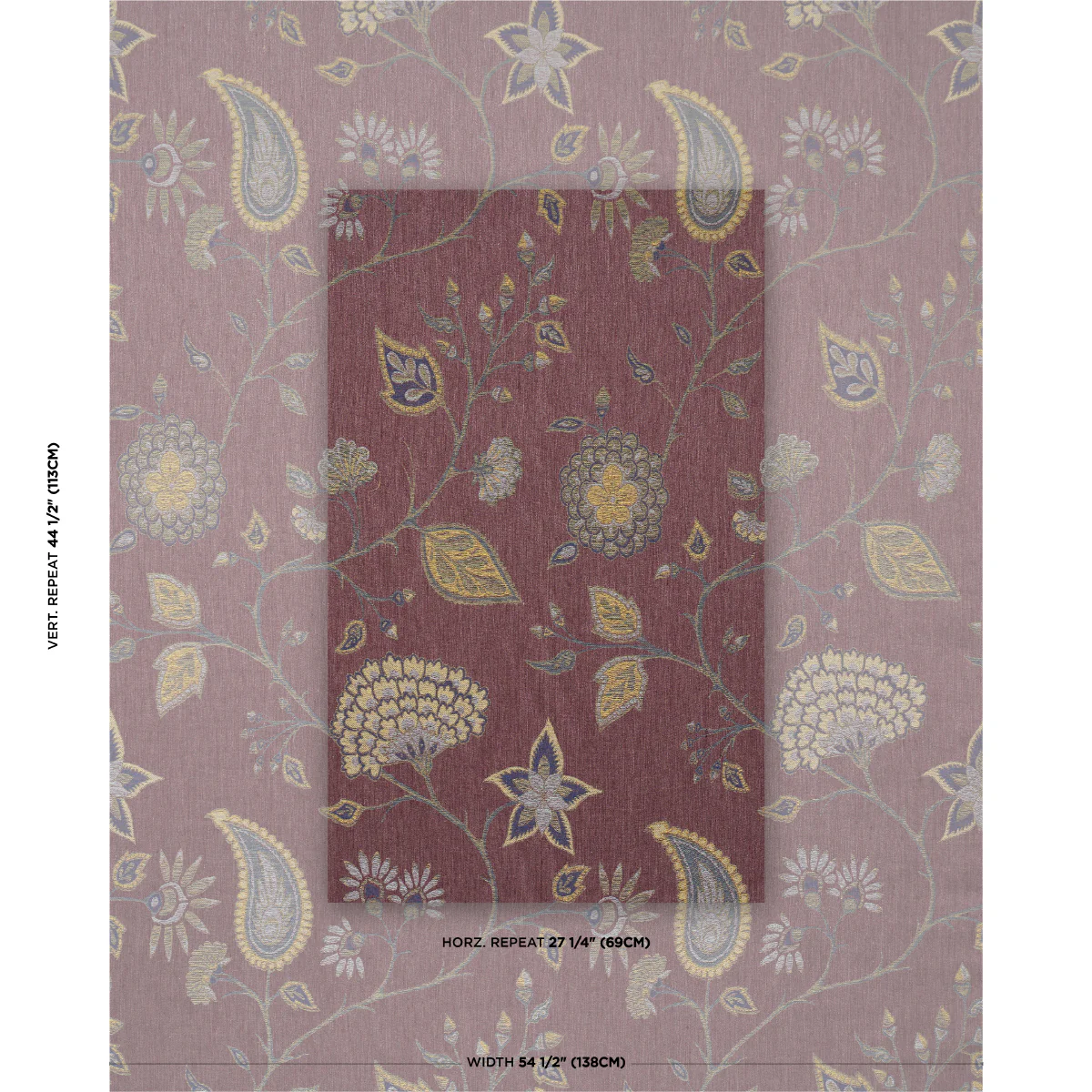 86151 | Fiammetta Jacquard, Rosa - Schumacher Fabric - Image 2
