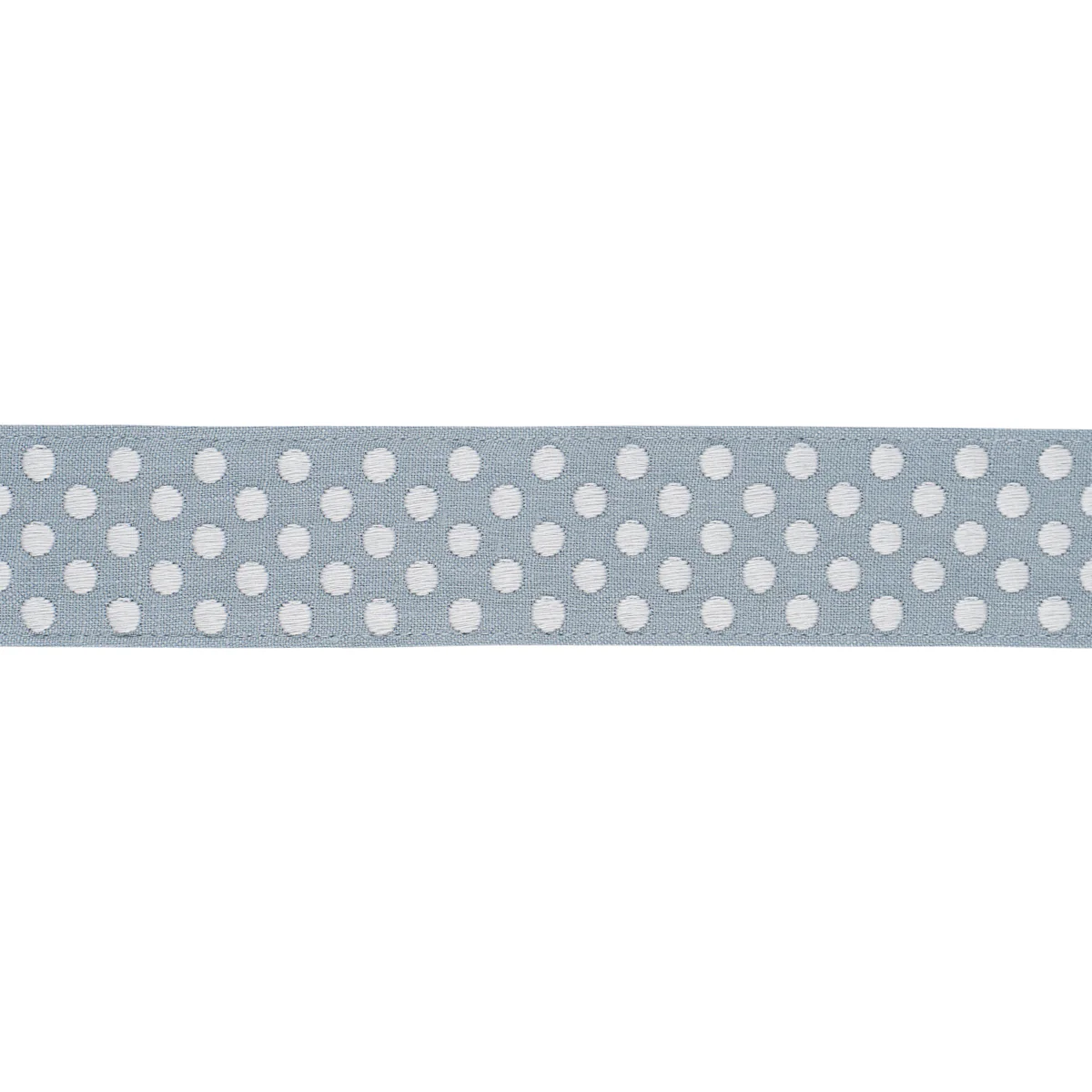 86292 | Dotted Embroidered Tape, Sky - Schumacher Trim