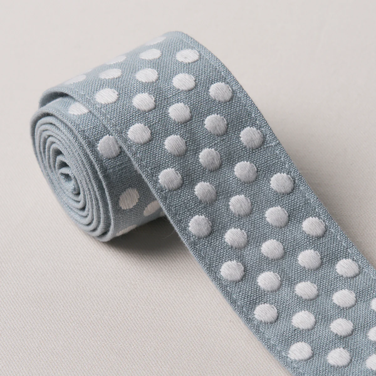 86292 | Dotted Embroidered Tape, Sky - Schumacher Trim - Image 3