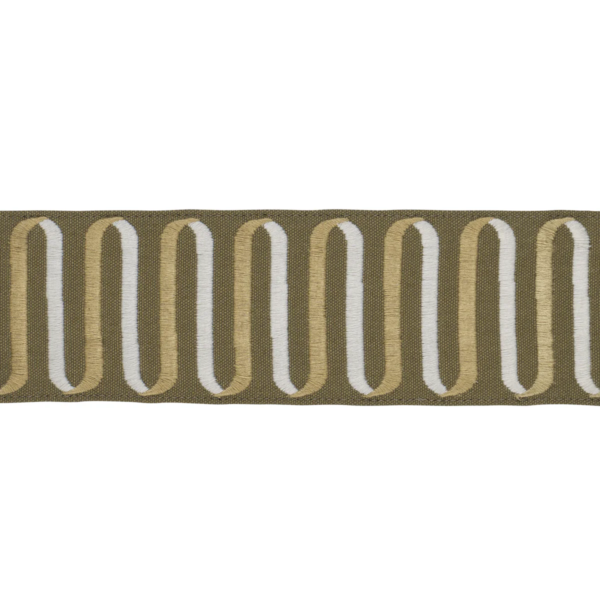 86340 | Ribbon Tape, Olive - Schumacher Trim