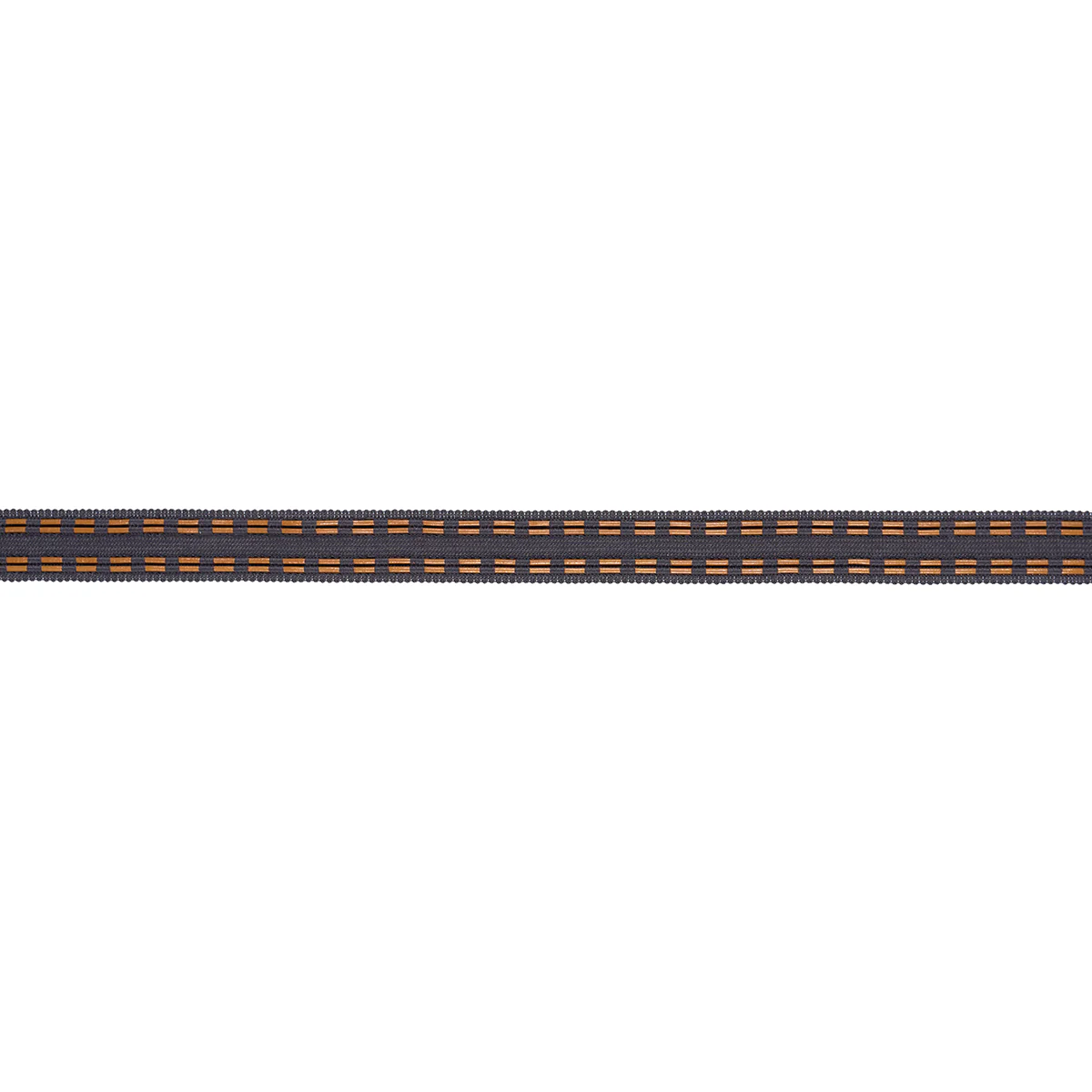 86381 | Leather Cord Tape, Charcoal - Schumacher Trim - Image 2