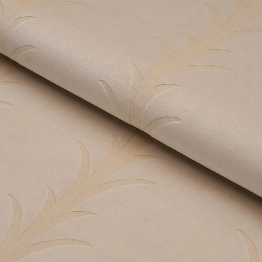 86450 | Acanthus Stripe Velvet, Mistral Sand - Schumacher Fabric - Image 4