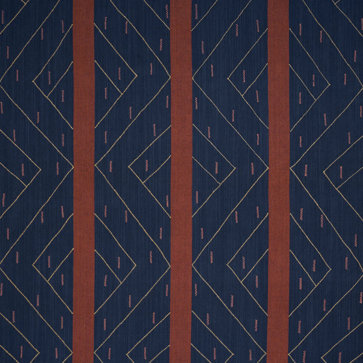 86702 | Kapanga Embroidery, Indigo - Schumacher Fabric