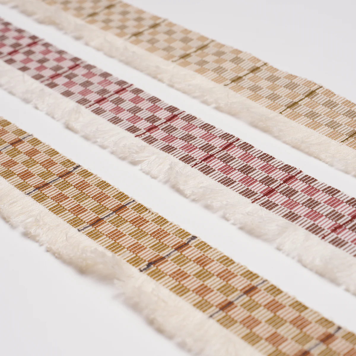 86862 | Skyline Plaid Fringe, Merlot - Schumacher Trim - Image 3