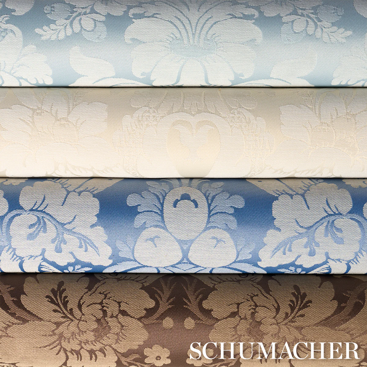 87095 | Kennedy Damask, Brown - Schumacher Fabric - Image 6