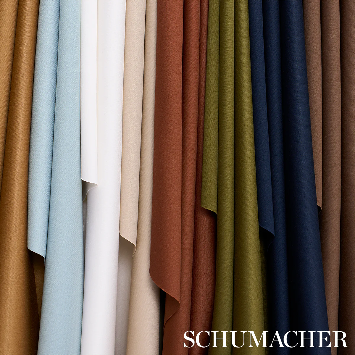 87326 | Donovan Merino Wool Sateen, Blue - Schumacher Fabric - Image 4