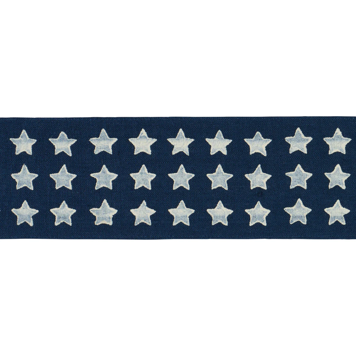 87563 | Astra Block Print Tape, Navy - Schumacher Trim