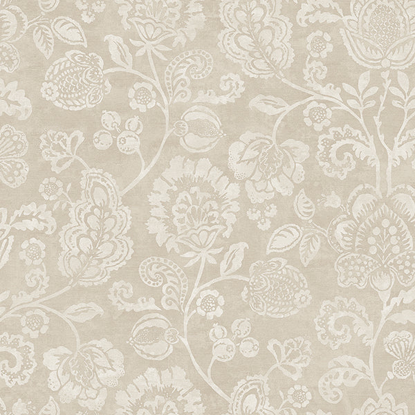 AH100194AH | Arthouse, Verity Neutral Jacobean Trail - Brewster Wallpaper