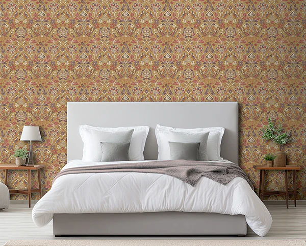 AH100198AH | Arthouse, Birdy Yellow Nuthatch Floral - Brewster Wallpaper - Image 3