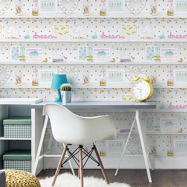 AH696004 | Arthouse, Bonnie Multicolor Memento - Brewster Wallpaper - Image 3