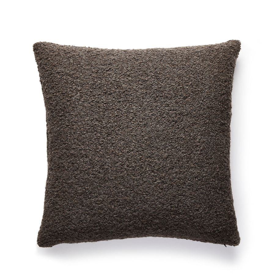 BZMOUTNPILL0003 | Mouton Boucle, Ash Brown - Scalamandre Pillows