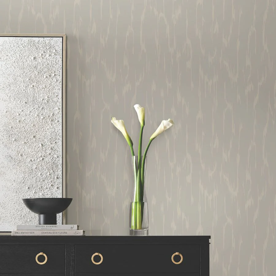 Df3362 | Decadence Ii, Flowing Dark Taupe - Candice Olson Wallpaper - Image 3