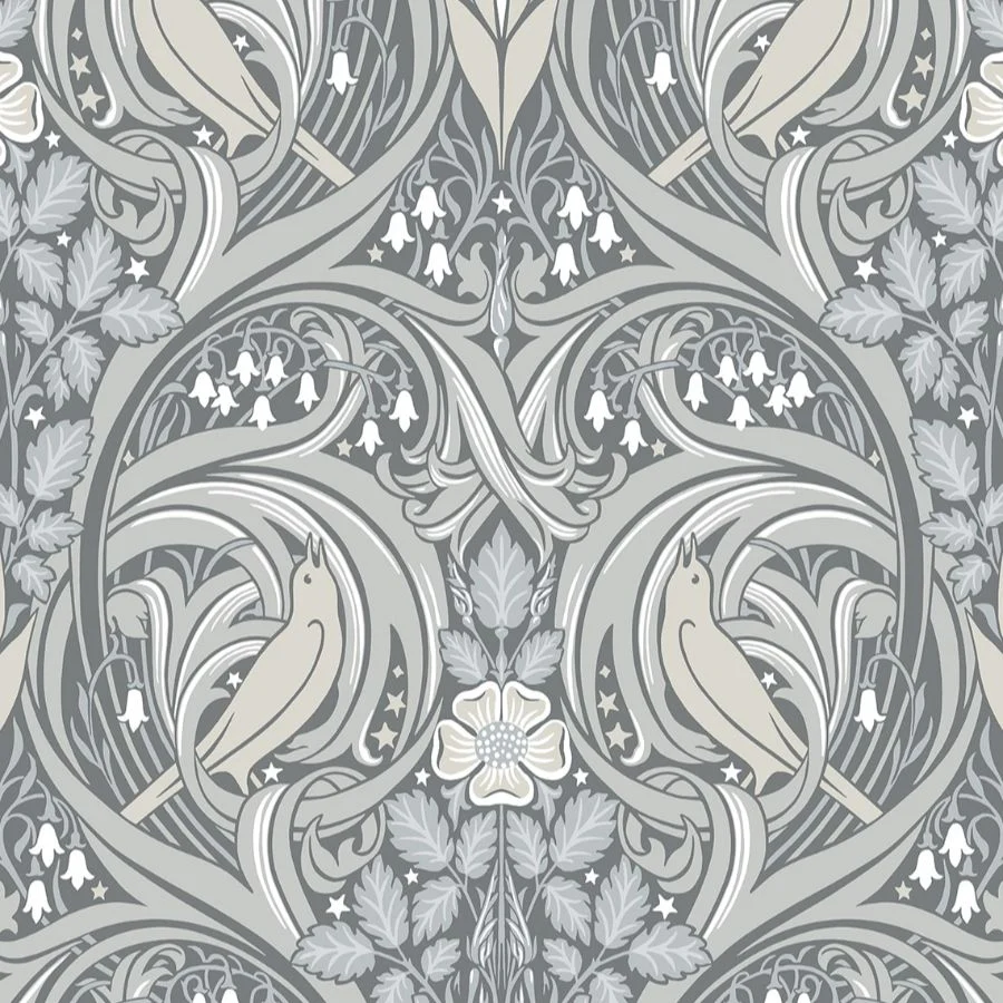 ET12210 | Bird Scroll - Seabrook Wallpaper