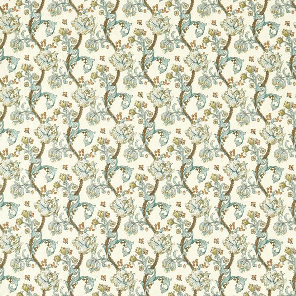 F1742/03.Cac.0 | Golden Lily Embroidery, William Morris Weaves - Clarke And Clarke Fabric