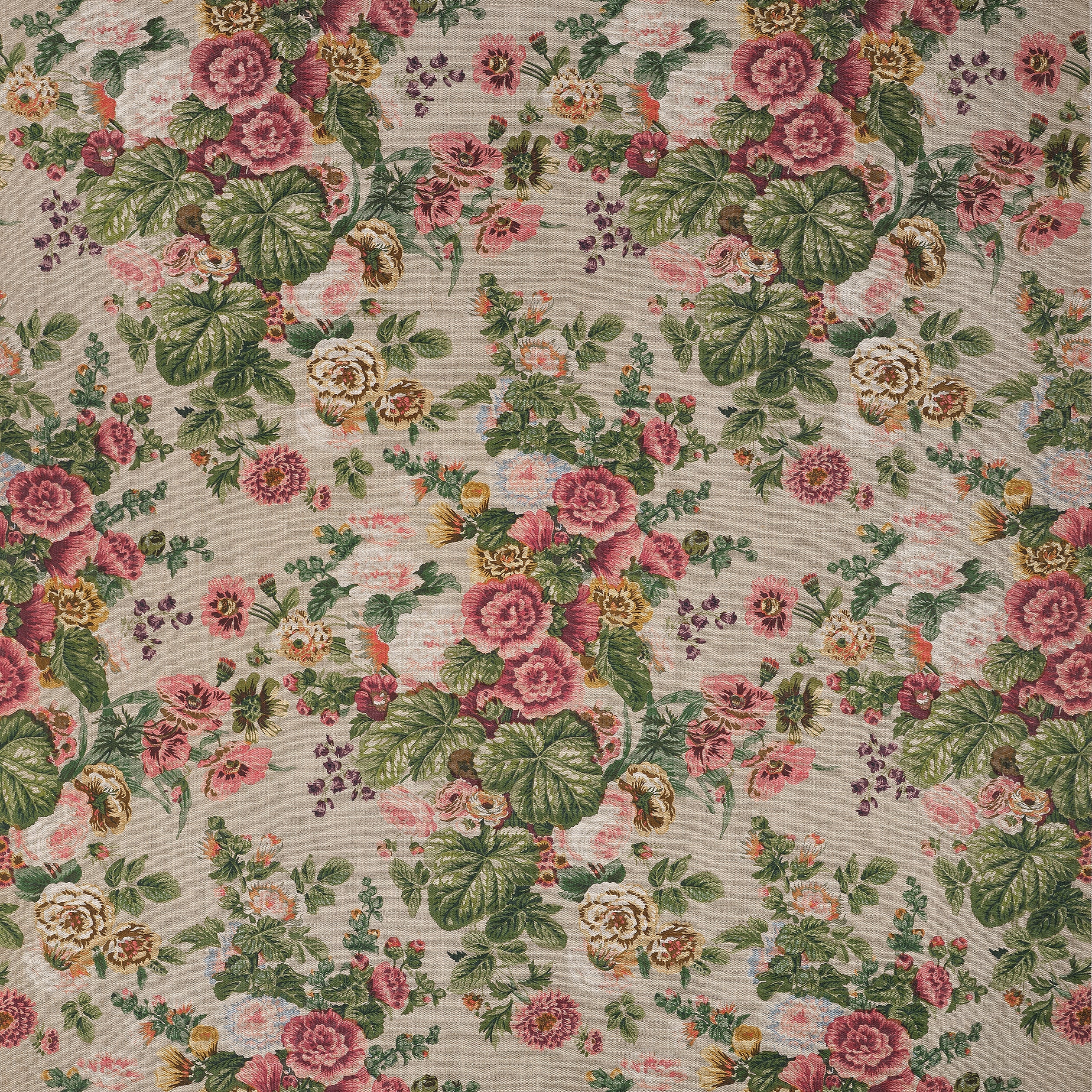 F910514 | Boxwood Fabric Book, Hidcote, Beige and Coral - Thibaut Fabric