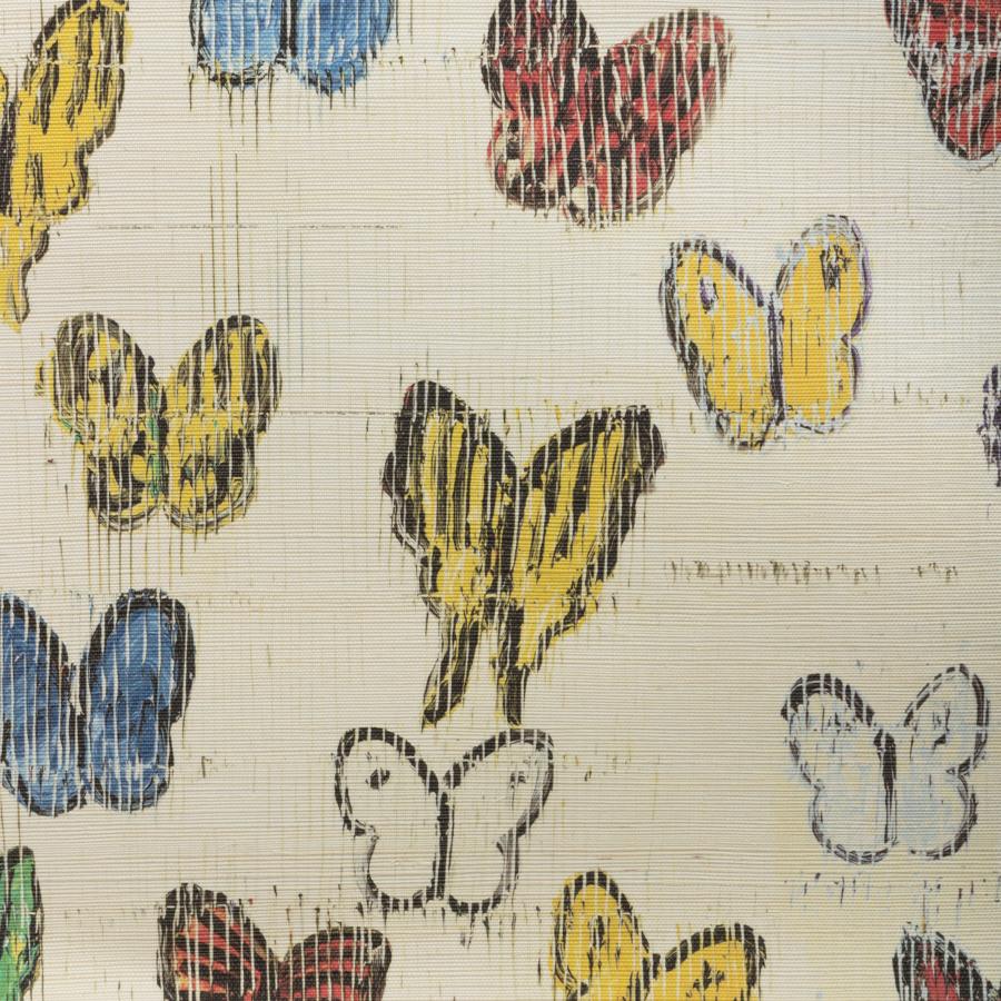 Gwp-3746-194 | Flutter Sisal, Multi Color Insects - Lee Jofa Modern Wallpaper - Gwp-3746.194.0