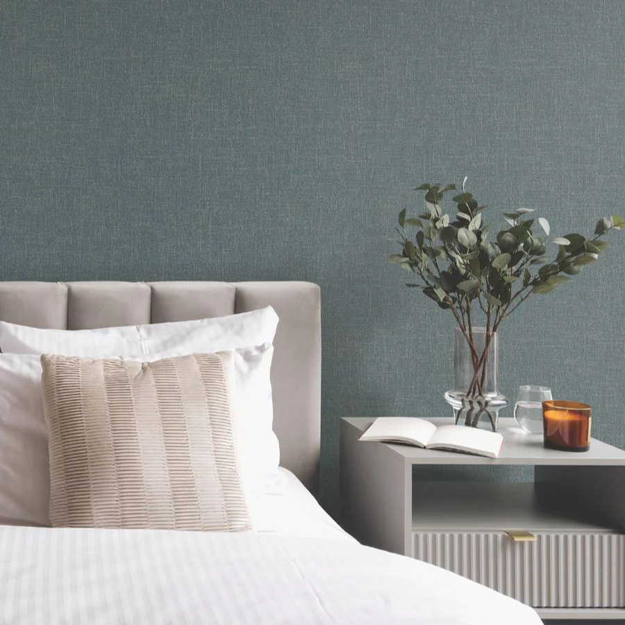 Ma34917 | Opulent Accents, Highland Tweed Dark Blue Faux Fabric - Antonina Vella Wallpaper - Image 2