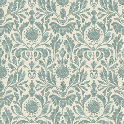 Ncw4591-02 | Honfleur Castellane Aqua - Nina Campbell Wallpaper