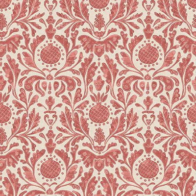 Ncw4591-06 | Honfleur Castellane Brique - Nina Campbell Wallpaper