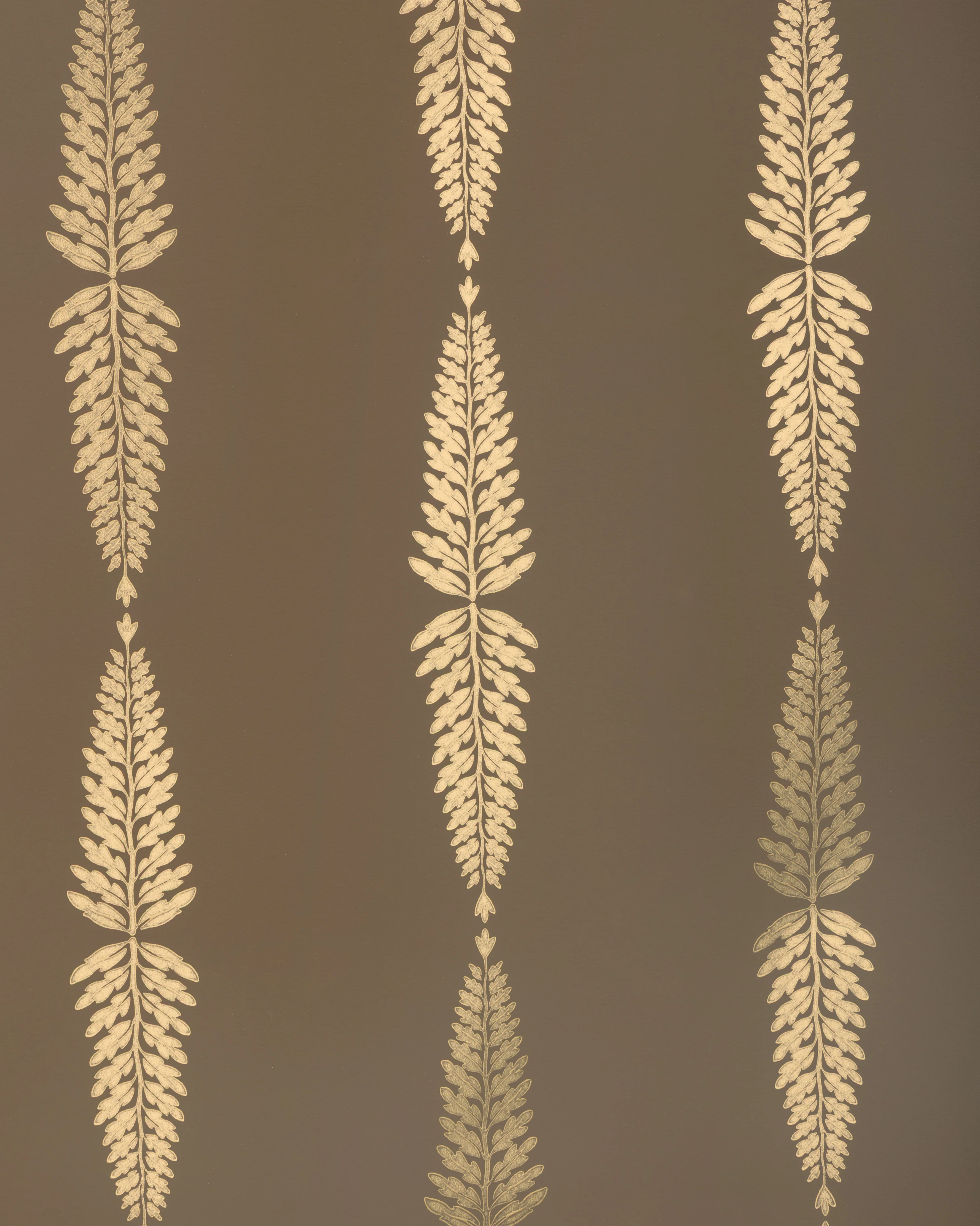 P2026107-166 | Glade Fern, Brown Stripes - Lee Jofa Wallpaper - P2026107.166.0