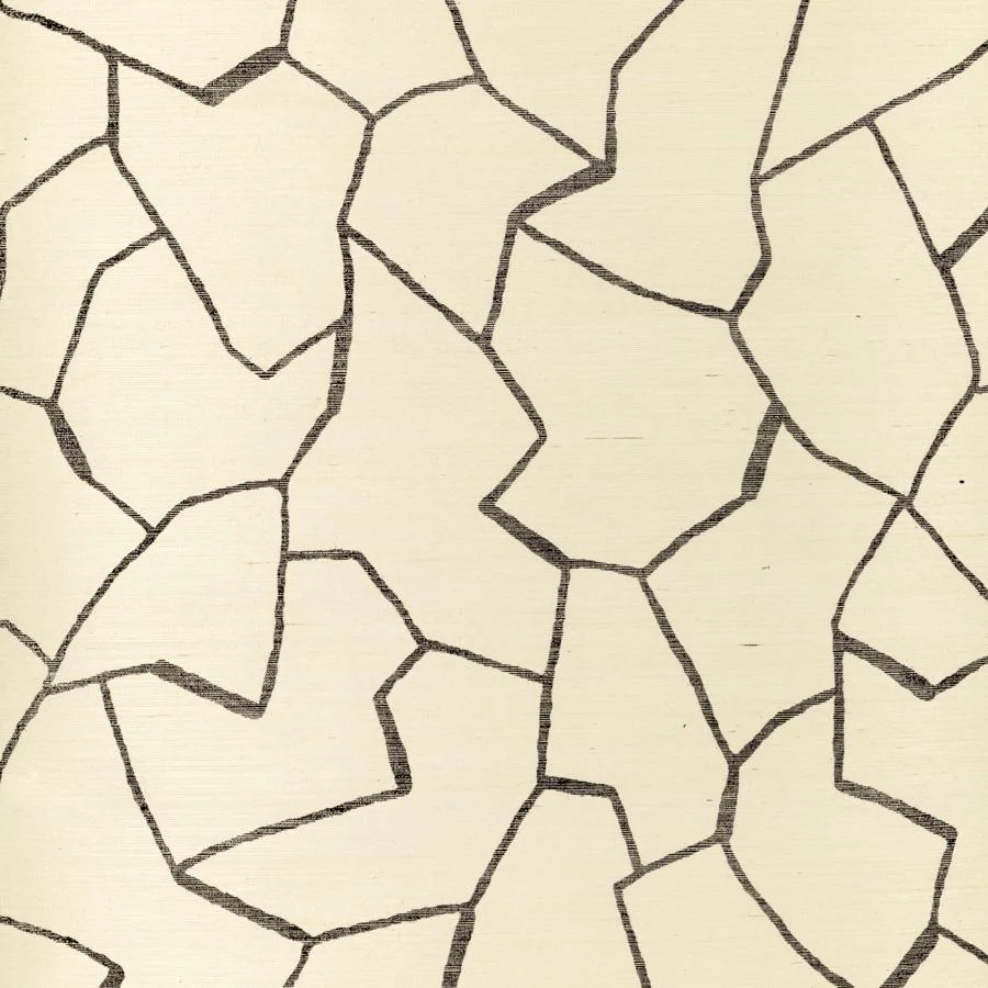 P6021100-81 | W-Bark Cloth, Noir - Donghia Wallpaper - P6021100.81.0