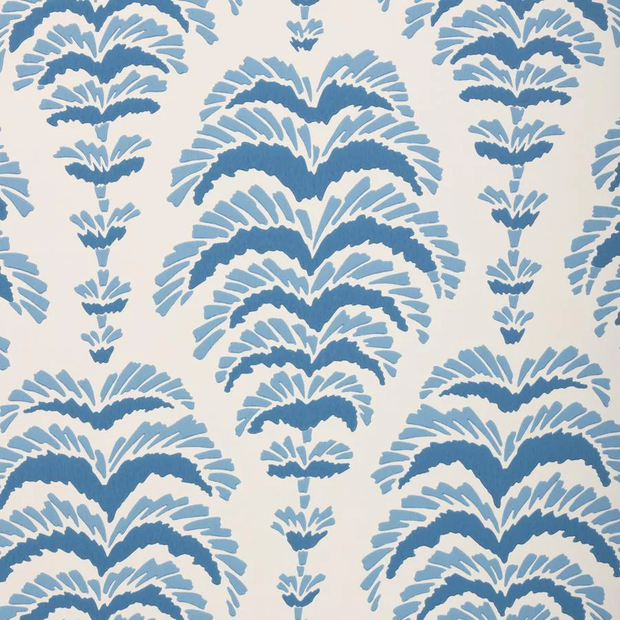 P8025107-5 | Ponchette, Delft Botanical - Brunschwig & Fils Wallpaper - P8025107.5.0