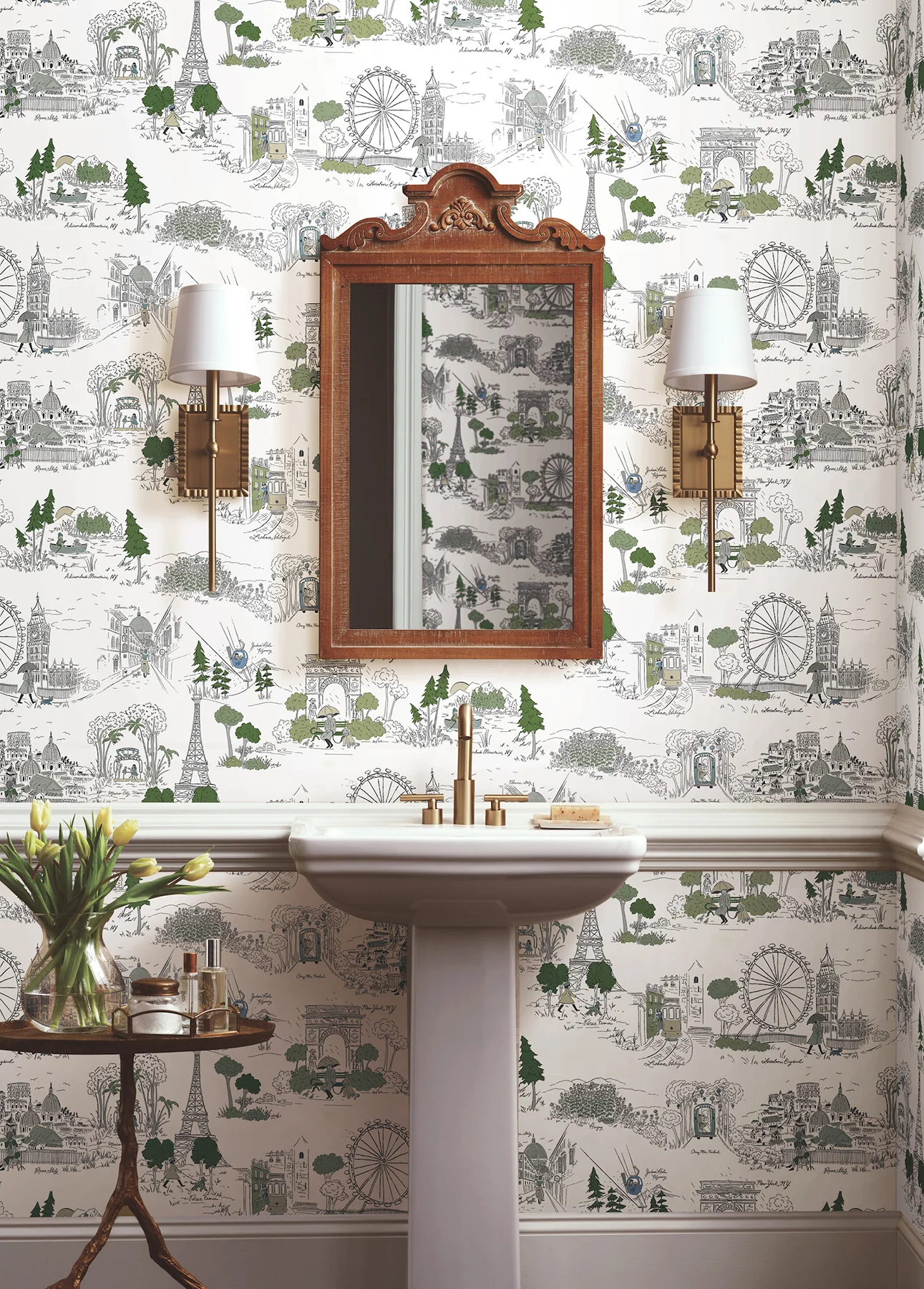 Psw1682Rl | Rifle Paper Co P+S 5Th Edition, Travel Sketches - York Wallpaper - Image 2
